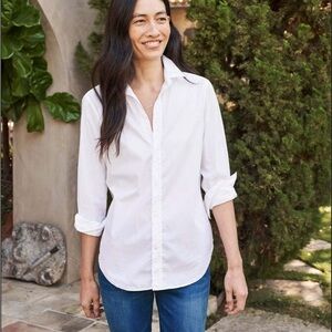 Frank and Eileen Woven Button up in White